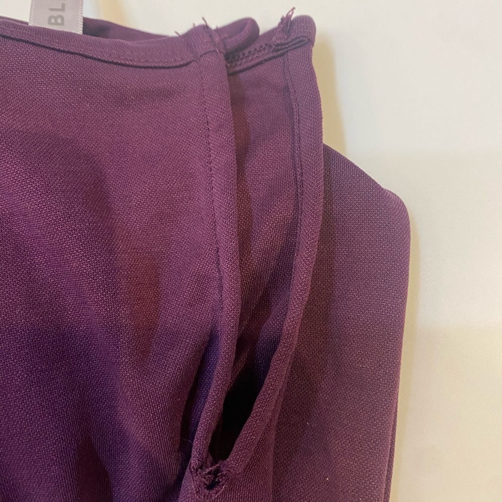 Fabletics Deep Purple V-Neck Jumpsuit! Wine burgundy maroon - Picture 4 of 5